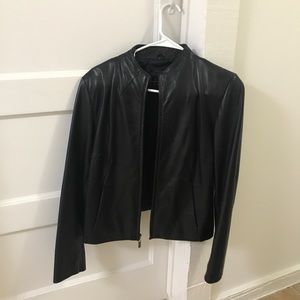 Small Real leather black jacket, good condition